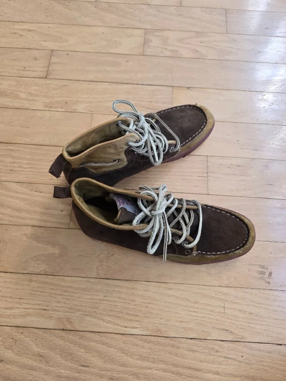 vintage Y2K | True Religion brown suede classic boots | MENS 8.5